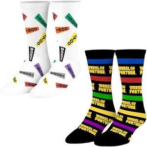 Wheel of Fortune 4 Pairs of Crew Socks - Men’s Sz 8-12, Women’s Sz 9-13